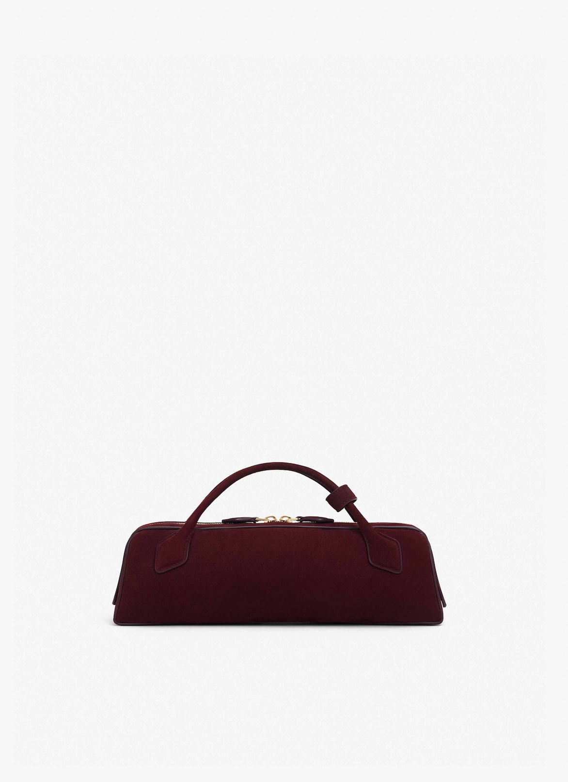 LE TECKEL CLUTCH IN SUEDE GOATSKIN ALAÏA GARNET RED LE TECKEL CLUTCH IN SUEDE GOATSKIN